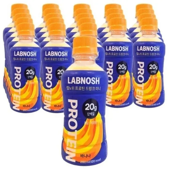 떠리몰 랩노쉬 프로틴 드링크 미니 (20g함유) 바나나 260ml x 24개입 21,990 소비기한250807