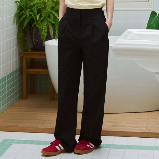 롯데온) 드로우핏우먼 원턱 나일론 슬랙스 15,550원 무배