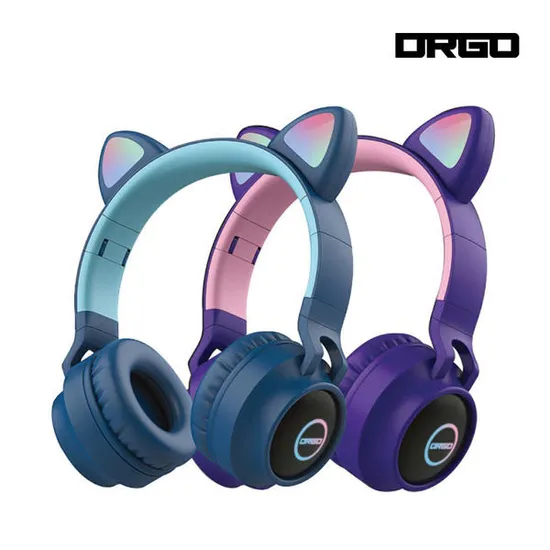 11번가) 디알고 키즈 블루투스 LED 고양이귀 헤드폰  19,800원