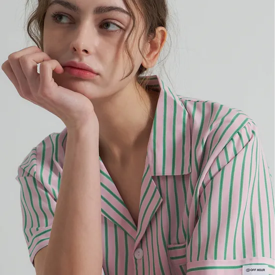 네이버 오프아워) 반팔 커플잠옷파자마세트 17,410원