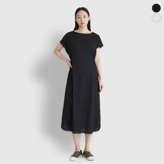 롯데온) 자주 반팔 파자마 원피스 16660원