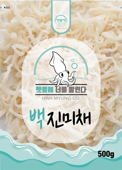 햇볕에 백진미채 500g