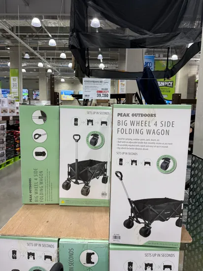 피크아웃도어 빅휠 4사이드 웨건