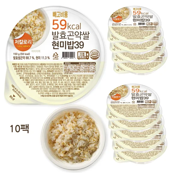 저칼로리 발효곤약쌀현미밥 150g 30개