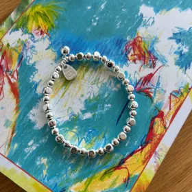 설세라 실버925 순은팔찌 팬던트 은 볼팔찌 4mm