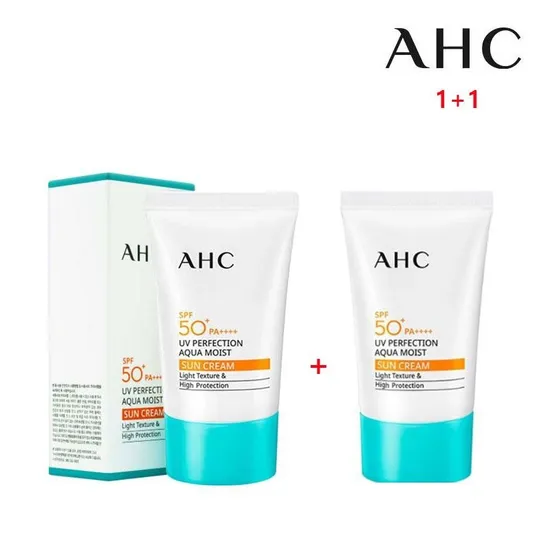 AHC UV퍼펙션 아쿠아 모이스트 선크림 50ml 1+1