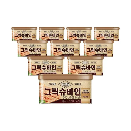 삼립 그릭슈바인 캔햄 200g 10개