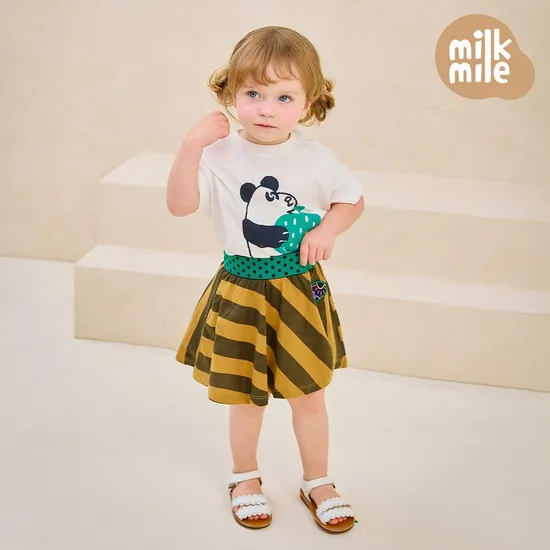 밀크마일 멜랑꼴리밴드스커트