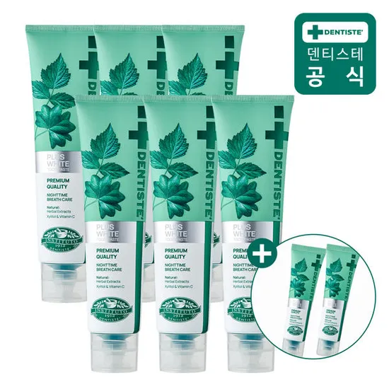 덴티스테 뉴플러스화이트 160g 6개 20g 2개