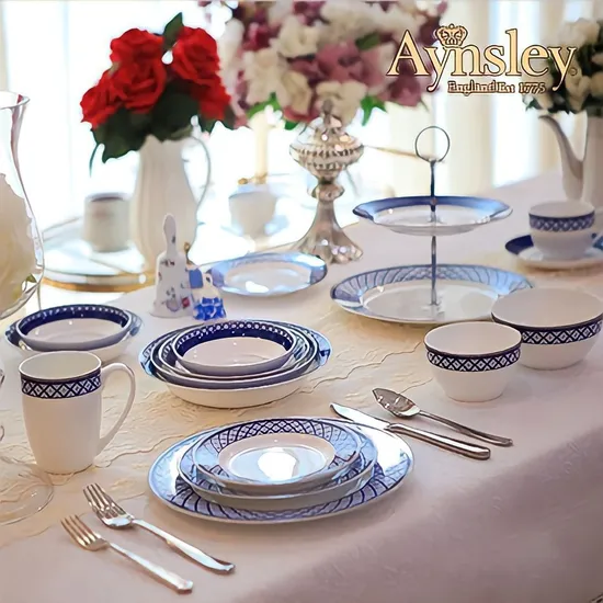 앤슬리 아스톤 블루 본차이나 선물세트 16P
