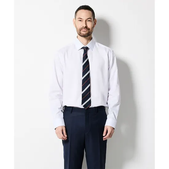 코튼 혼방 EASY CARE 셔츠 화이트 슬림핏