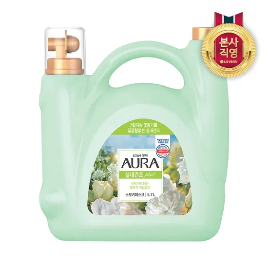 샤프란 아우라 실내건조 섬유유연제 스모키머스크 5.7L