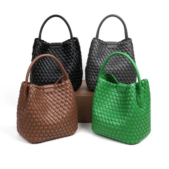 쏘울 위빙 메쉬 버킷백 4컬러