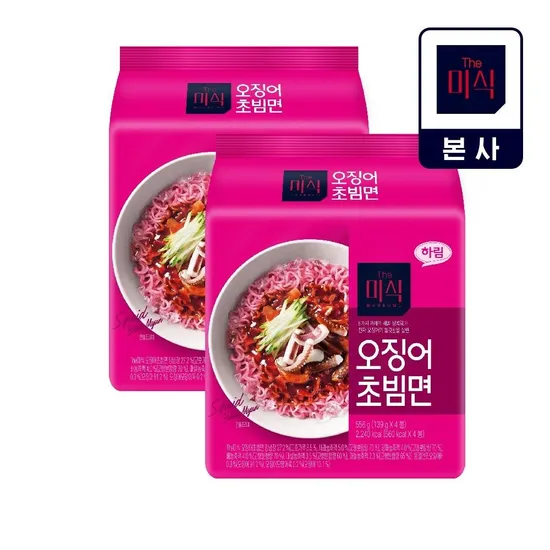 더미식 오징어초빔면 139g 8봉