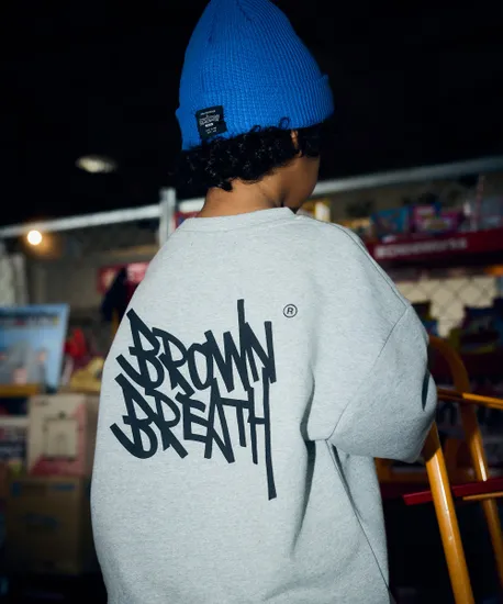 브라운 브레스 키즈 크루넥 맨투맨