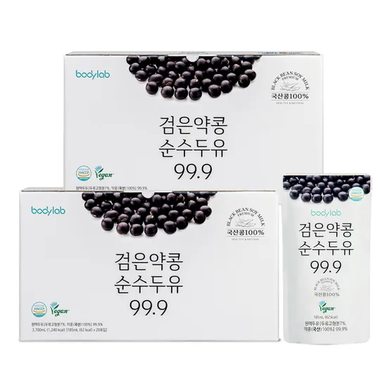 바디랩 검은약콩 순수두유 20포 2박스