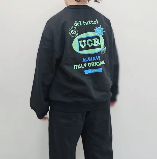 베네통키즈 트레이닝 상하세트 올블랙 12개