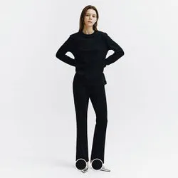 지오다노 스트레이트 부츠컷 풀밴딩 팬츠