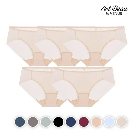 비너스 라이크림 헴팬티 5매입