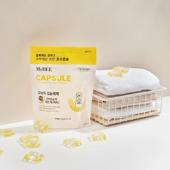 제제지크 마이비 고농축 캡슐세제 베이비코튼향 4팩