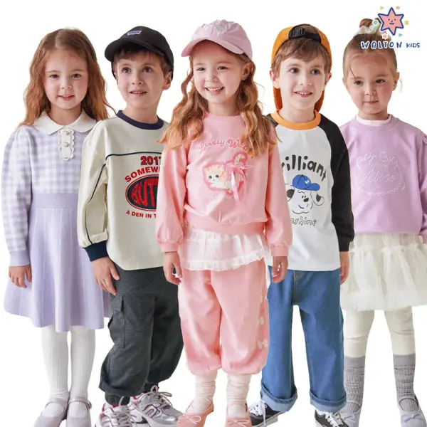 월튼키즈 큐피프렌즈 긴팔상하복