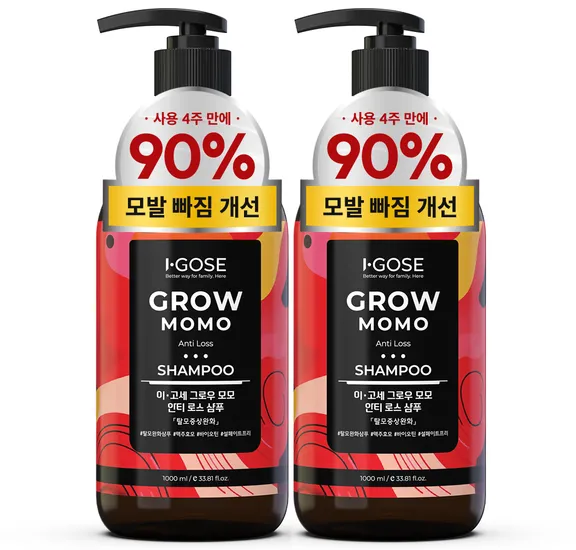 이고세 그로우 모모 탈모집중케어 샴푸 1000ml 1+1
