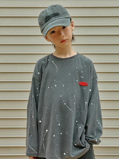 에이마켓 페인팅 박시 긴팔 티셔츠