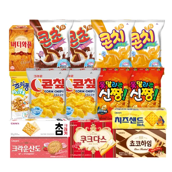 크라운제과 크라운 해피박스 15종