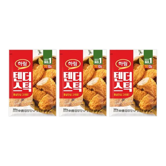 하림 텐더스틱 300g 3팩