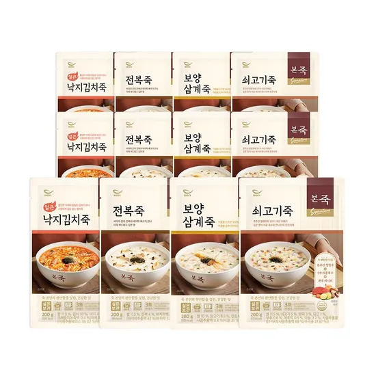 본죽 쇠고기죽 200g 5팩