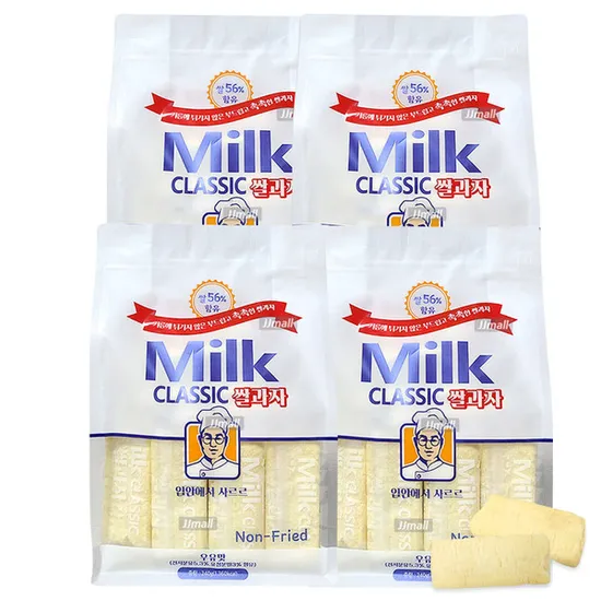 토스 밀크 클래식 쌀과자 우유맛 240g 4봉