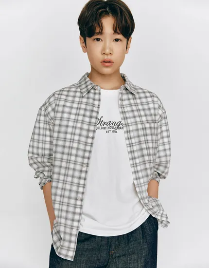 지오다노주니어 시어서커 셔츠