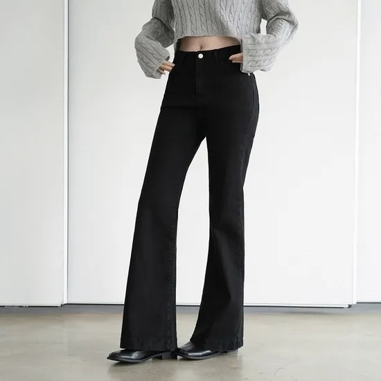 와이드 부츠컷 블랙 12,900원