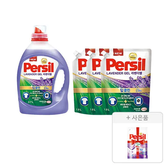 퍼실 라벤더 딥클린 2.7L 1.8L 3개 300ml 3개