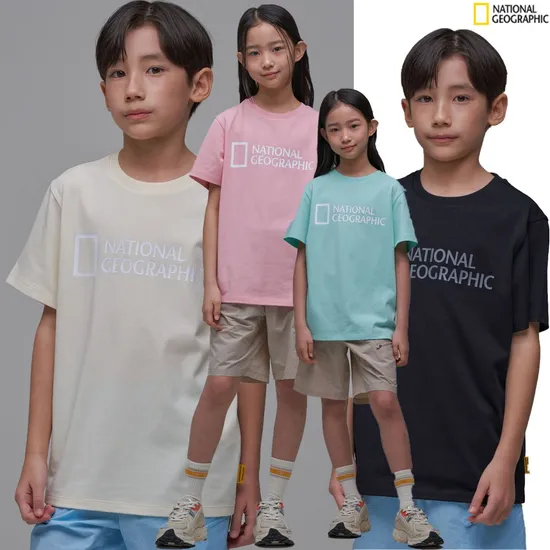 내셔널지오그래픽키즈 빅로고 반팔티셔츠 2장