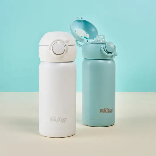 베이비빌리 누비 유치원 어린이집 원터치 스텐 텀블러 1+1