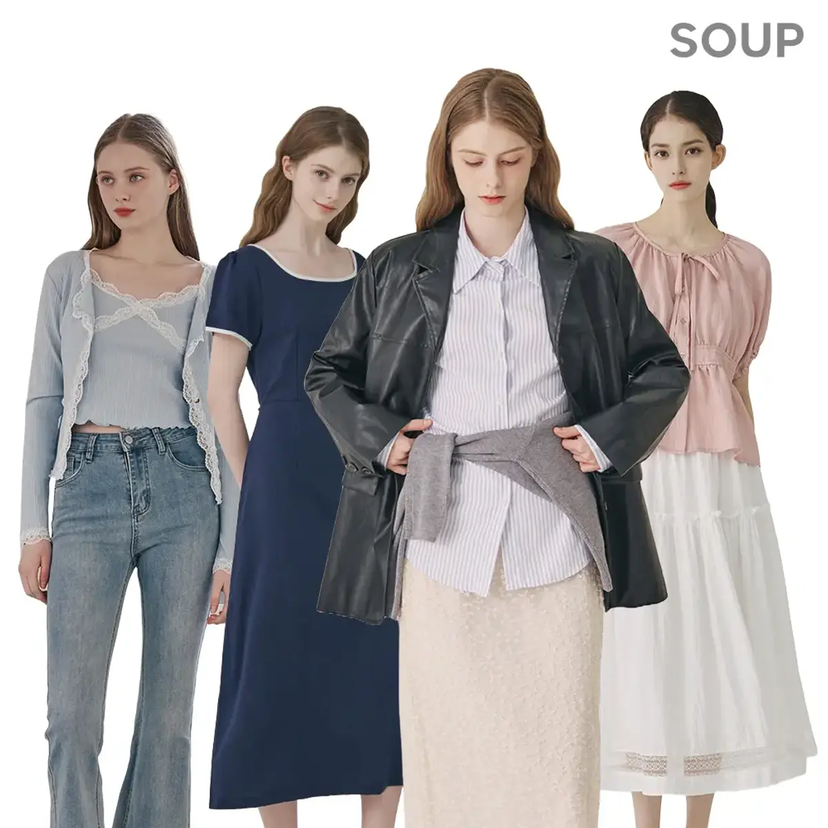 SOUP 포켓 스트링 점퍼