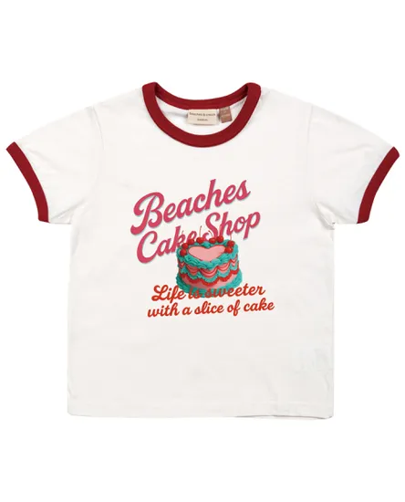 비치스앤크림 키즈 케익샵 링거 티셔츠