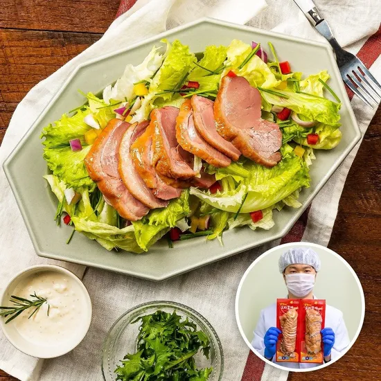 유황먹인 훈제오리 슬라이스 300g 2팩