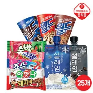 롯데 아이스크림 혼합 25개 세트