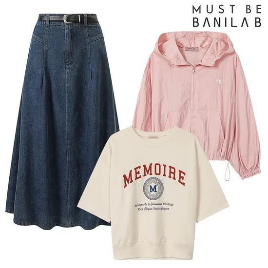 리본 레이스 테잎 후드 바람막이