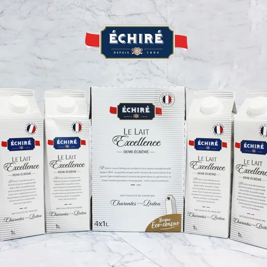 에쉬레 프랑스 저지방 멸균우유 1L 12개입