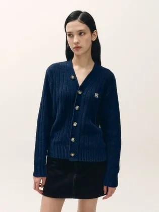 세터 부클 가디건