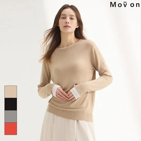 레이어드 간절기 니트 4장세트 17,700원