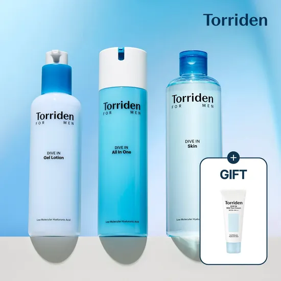 토리든 다이브인 저분자 히알루론산 포맨 스킨케어 선크림 증정