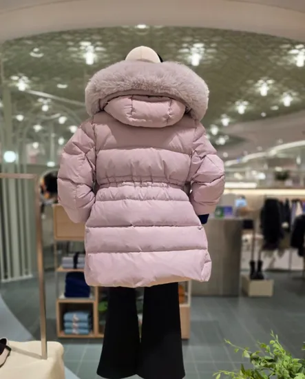 BEEN 빈 핑크 덕다운 후드 점퍼