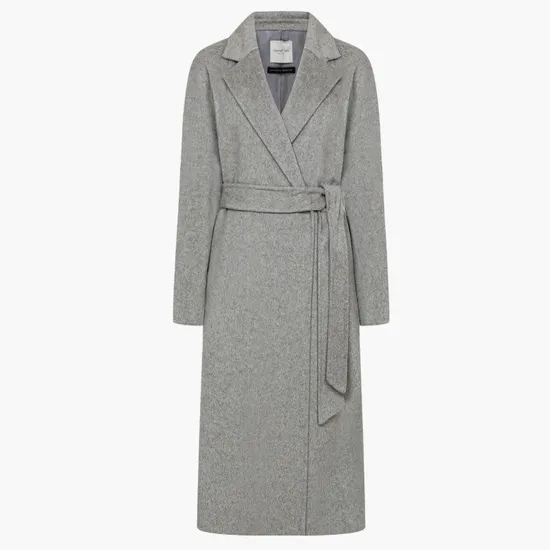 케네스레이디 핸드메이드 캐시미어 벨티드 코트