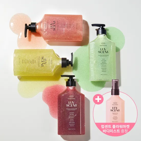 럽센트 생화향 스크럽 바디워시 500ml 외 다양