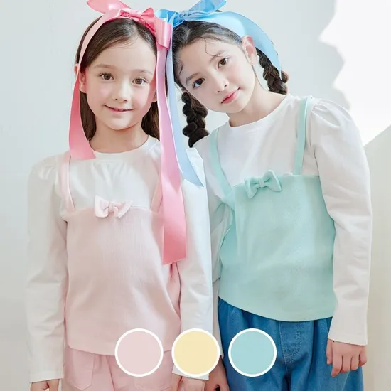 베베쥬 리본뷔스티에티셔츠 3890원