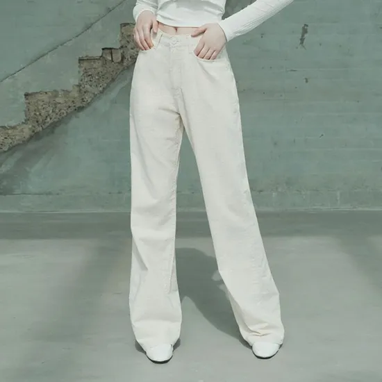 린넨 와이드 팬츠